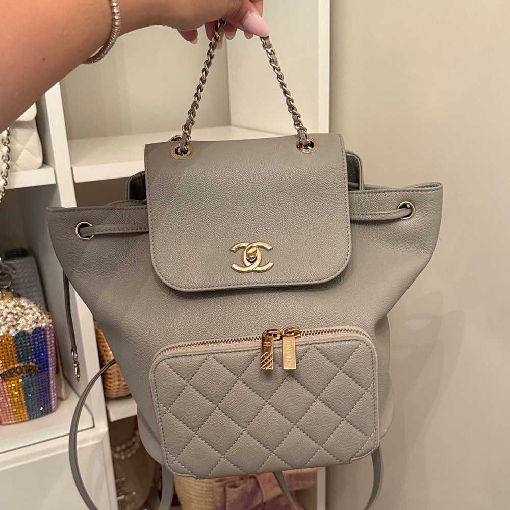 Chanel Caviar Quilted Business Affinity Backpack